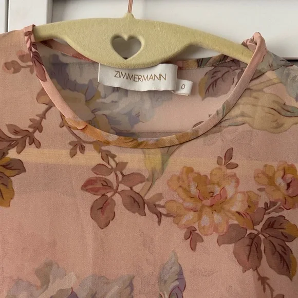 Zimmermann Floral Midi Dress with Lace Details - Picture 4 of 15